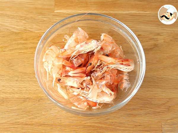 Бульон от фумет или скариди - Подготовка стъпка 1