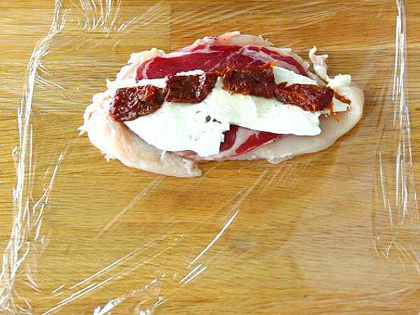 Пилешки балотини с моцарела - Подготовка стъпка 2