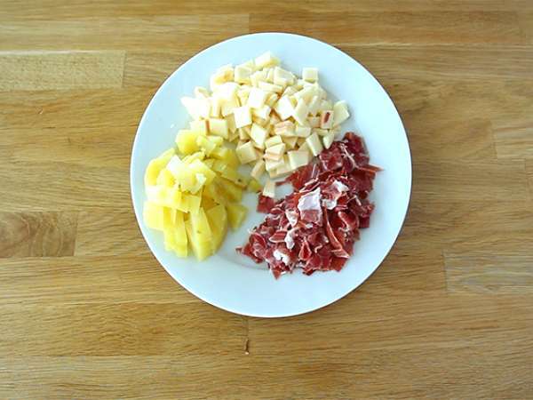 Торта с остатъци от сирене раклет - Подготовка стъпка 1