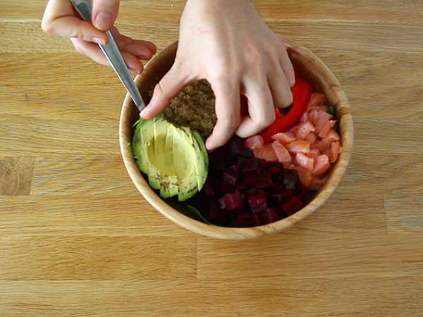 Купа Буда със сьомга - Подготовка стъпка 3