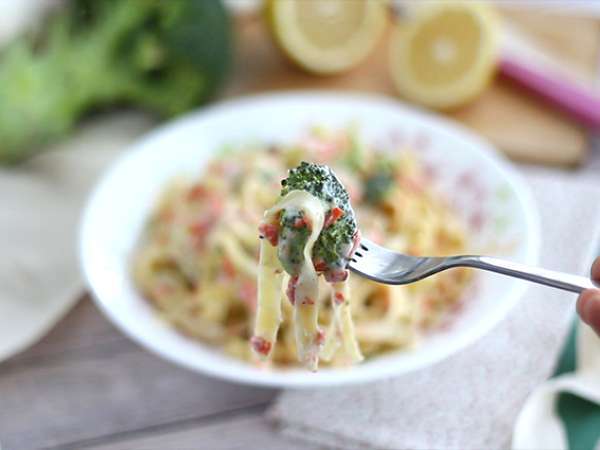 Паста за едно гърне - Талиатели със сьомга и броколи - Подготовка стъпка 4