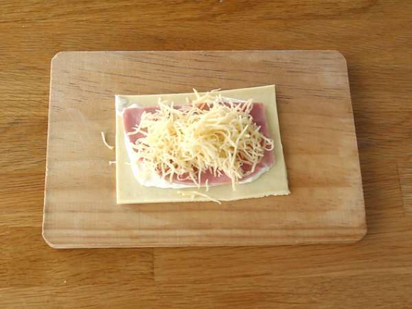 Friands шунка и сирене - Подготовка стъпка 2