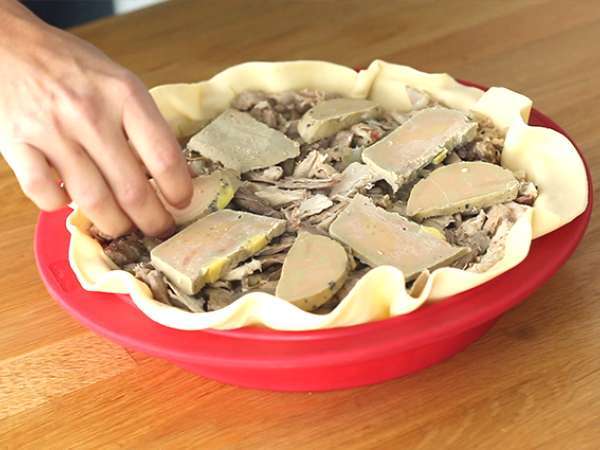 Пай от морски кокошки с фоа гра - Подготовка стъпка 5