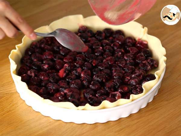 Тарт от бутер тесто с череши - Подготовка стъпка 2