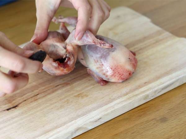 Пъдпъдъци със сини сливи - Подготовка стъпка 1