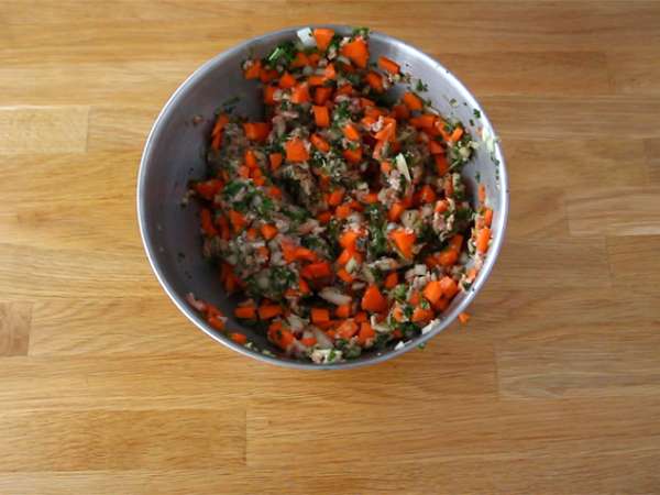 Традиционен капон с кестени - Подготовка стъпка 1