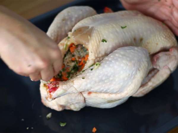 Традиционен капон с кестени - Подготовка стъпка 2