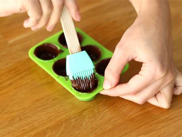 Шоколадови бонбони с кокосов пълнеж в стил Bounty - Подготовка стъпка 1