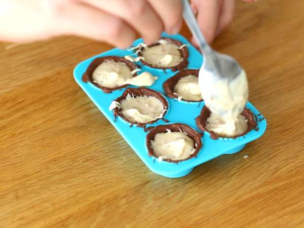 Домашно приготвени шоколадови бонбони Kinder Schoko-Bons - Подготовка стъпка 3