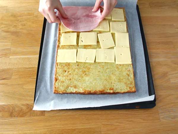 Картофено руло със сирене Savoy Raclette и шунка - Подготовка стъпка 4