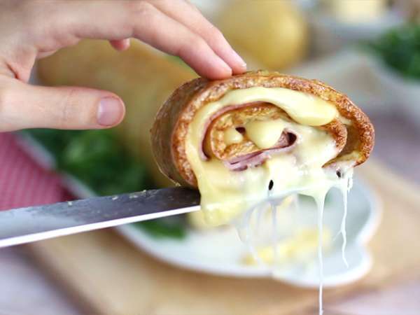 Картофено руло със сирене Savoy Raclette и шунка - Подготовка стъпка 6