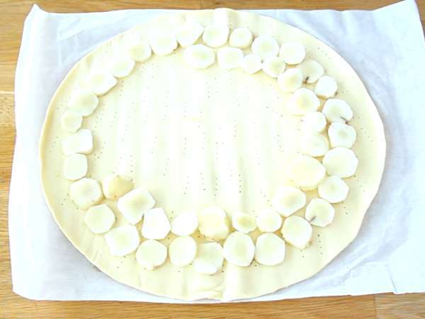 Тарт от бутер тесто с йерусалимски артишок - Подготовка стъпка 2