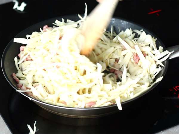 Бяло зеле с бекон - Подготовка стъпка 2