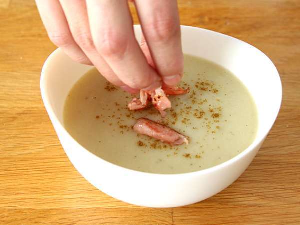 Супа от йерусалимски артишок, картофи и бекон - Подготовка стъпка 4