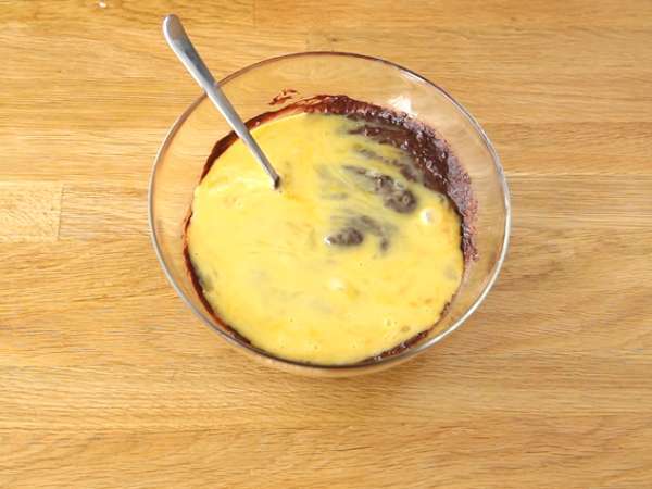 Фондант от шоколад и червен боб - без глутен / без лактоза - Подготовка стъпка 3