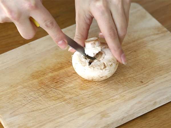 Гъби с пъдпъдъчи яйца - Подготовка стъпка 1