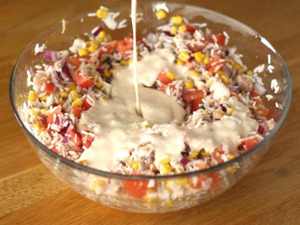 Смесена оризова салата (бързо и лесно) - Подготовка стъпка 4