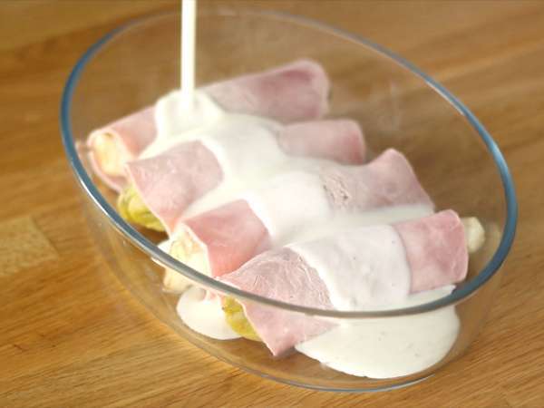 Хам ендивия au gratin - Подготовка стъпка 6