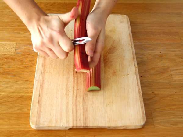 Торта с ревен обърнат надолу - Подготовка стъпка 1