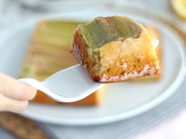 Торта с ревен обърнат надолу - Подготовка стъпка 9