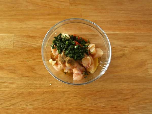 Кебап от пилешко месо и пипер - Подготовка стъпка 2