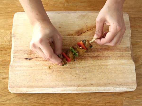 Кебап от пилешко месо и пипер - Подготовка стъпка 3