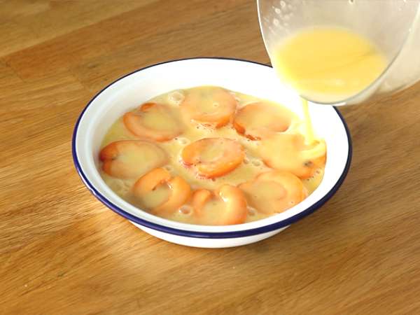 Кайсии и кокосов гратен - Подготовка стъпка 4