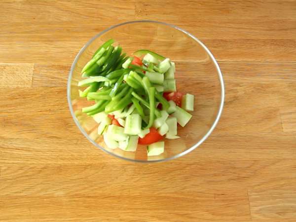 Гръцка салата или хориатики - Подготовка стъпка 1