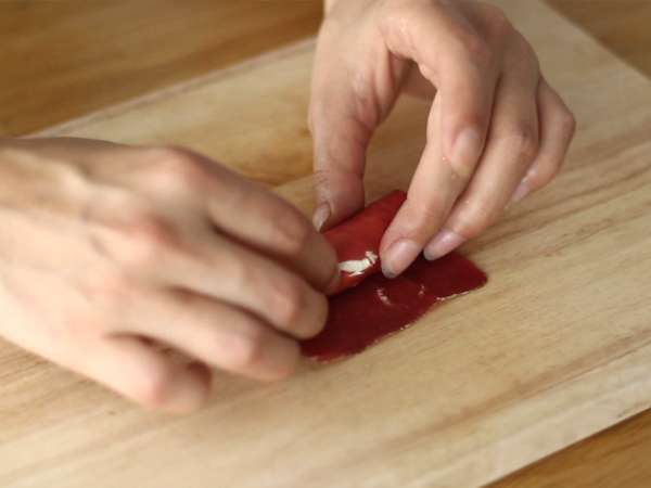 Bündnerfleisch ролки с Chavroux - Подготовка стъпка 3