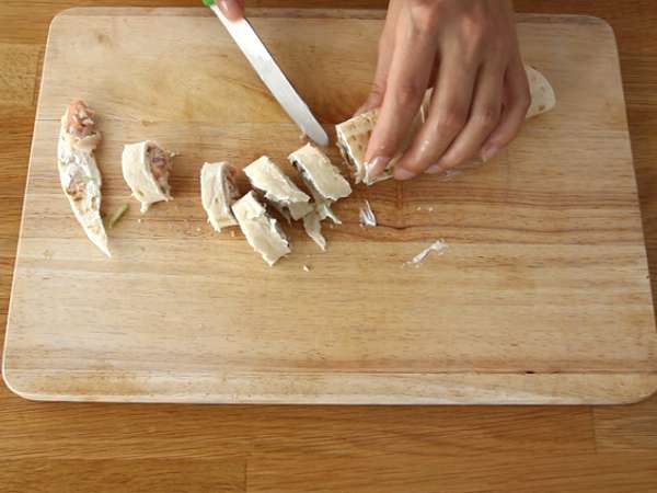 Аперитивни обвивки с осолена шунка и рукола - Подготовка стъпка 4