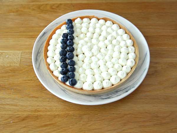 Франция синьо бяло червено тарт - Подготовка стъпка 6