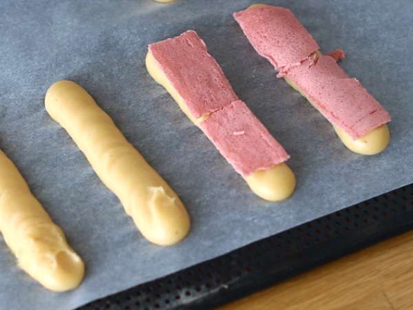 Еклери с крем от шамфъстък и малини - Подготовка стъпка 11