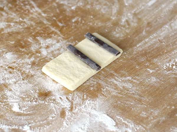 Шоколадов хляб или chocolatines - Подготовка стъпка 15