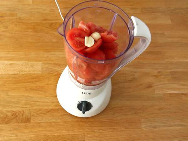 Salmorejo, испанска студена супа - Подготовка стъпка 1