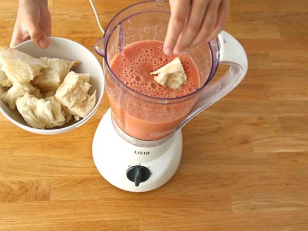 Salmorejo, испанска студена супа - Подготовка стъпка 2