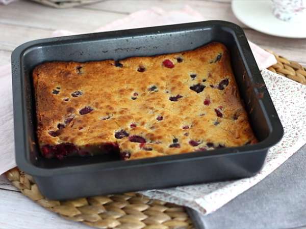 Брауни с бял шоколад и червени плодове (Blondie) - Подготовка стъпка 5