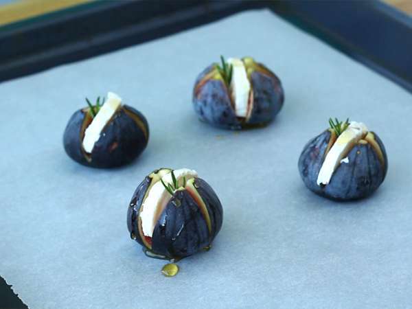 Печени смокини с козе сирене с мед - Подготовка стъпка 2