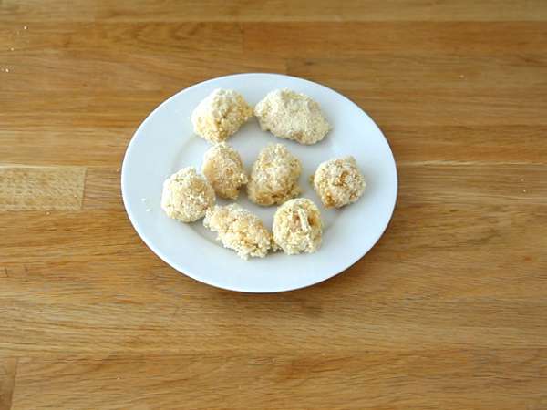 Крокети от бутер тесто с шунка и сирене - Подготовка стъпка 3