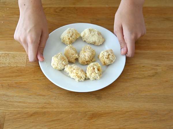 Крокети от бутер тесто с шунка и сирене - Подготовка стъпка 4