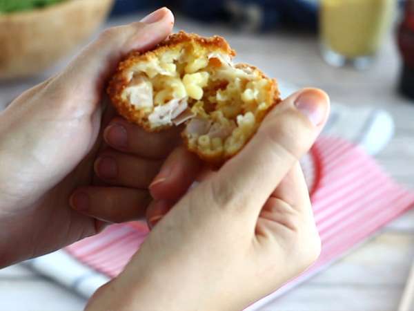 Крокети от бутер тесто с шунка и сирене - Подготовка стъпка 6