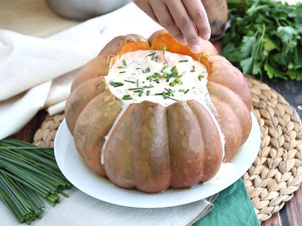 Тиква със скариди - бразилски Camarão na moranga - Подготовка стъпка 12