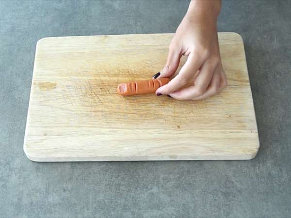 Кървави хот-дог за Хелоуин - Подготовка стъпка 3