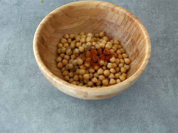 Нахут, печен на фурна, с къри - Подготовка стъпка 1