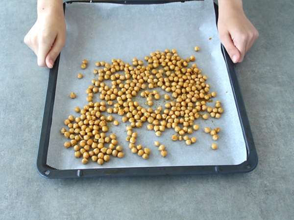 Нахут, печен на фурна, с къри - Подготовка стъпка 2