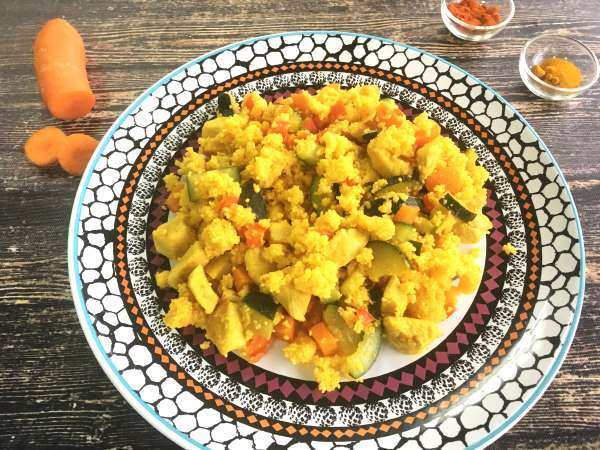 Експресен кускус (пилешко месо и зеленчуци) - Подготовка стъпка 3