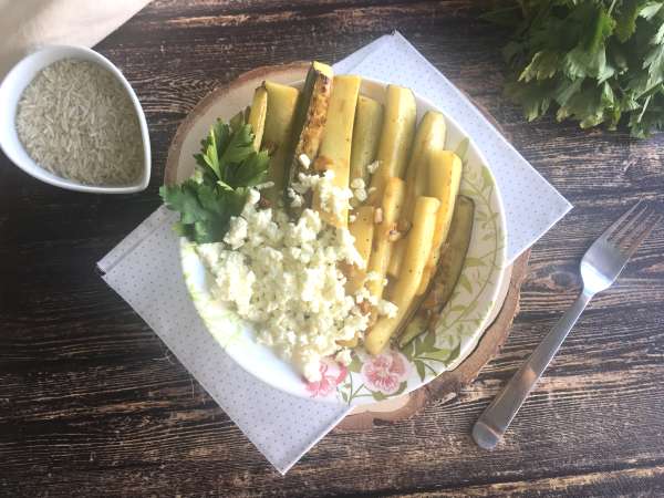 Тиквички с лимон и сирене фета - Подготовка стъпка 6