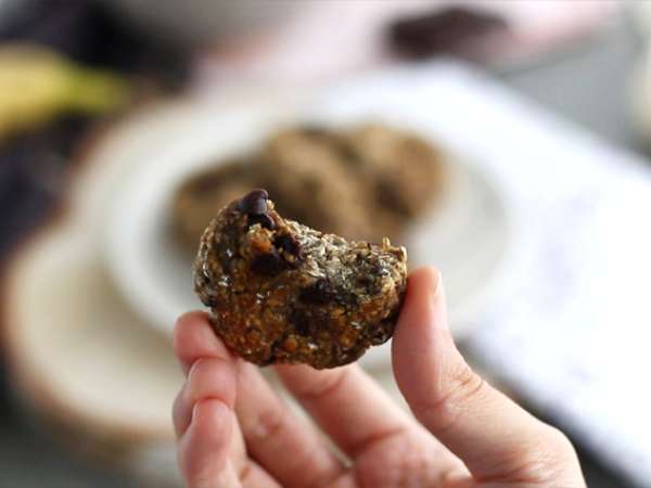 Бисквитки с банан и шоколад с 3 съставки - Подготовка стъпка 4