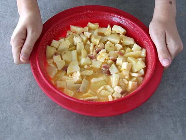 Тортила Raclette - Подготовка стъпка 4