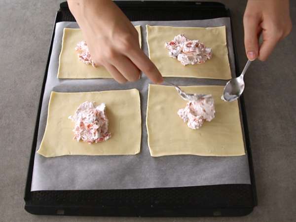 Фаготини с пушена сьомга и козе сирене - Подготовка стъпка 3