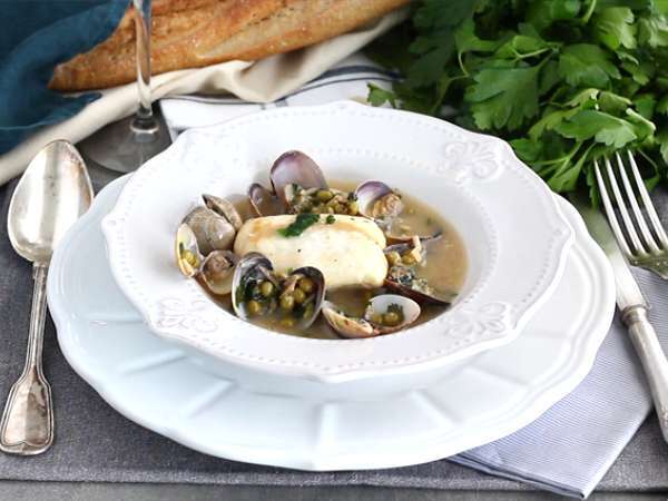 Задушена мерлуза, миди и грах - Подготовка стъпка 5